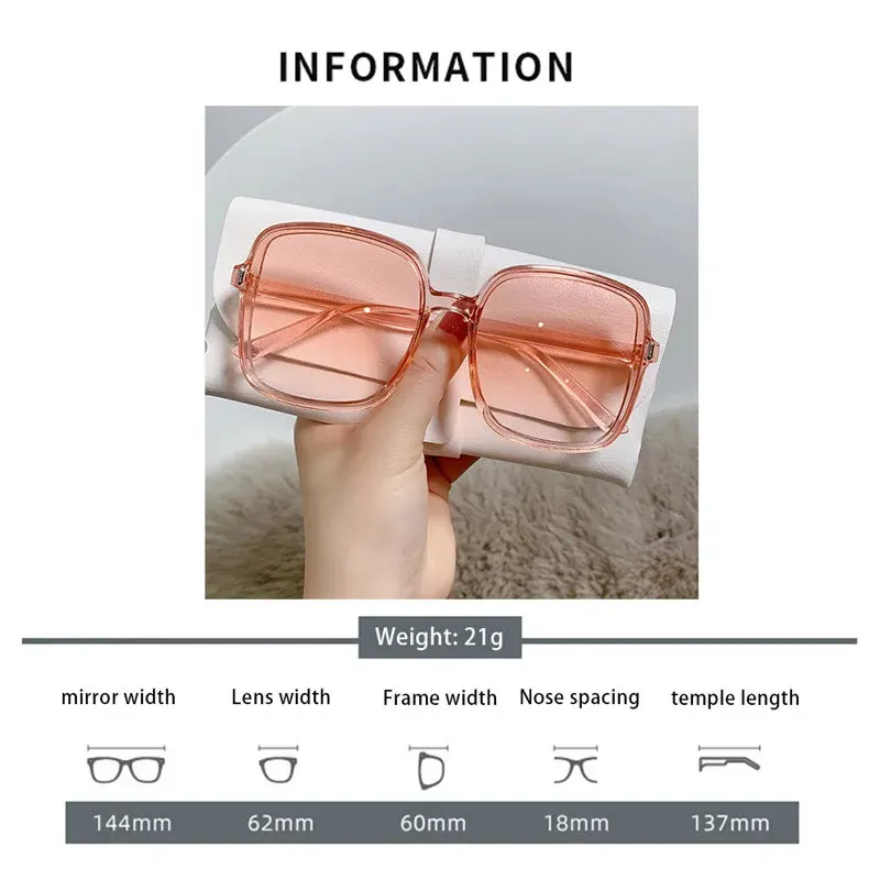 2024 Summer Sunglasses Shades for Women Fashion Eyewear Decorative Exquisite Square Driving Fishing Glasses Gafas De Sol Para