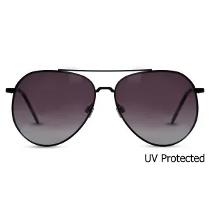 2.5 NVG UV Protected Black Brown AviatorSunglasses