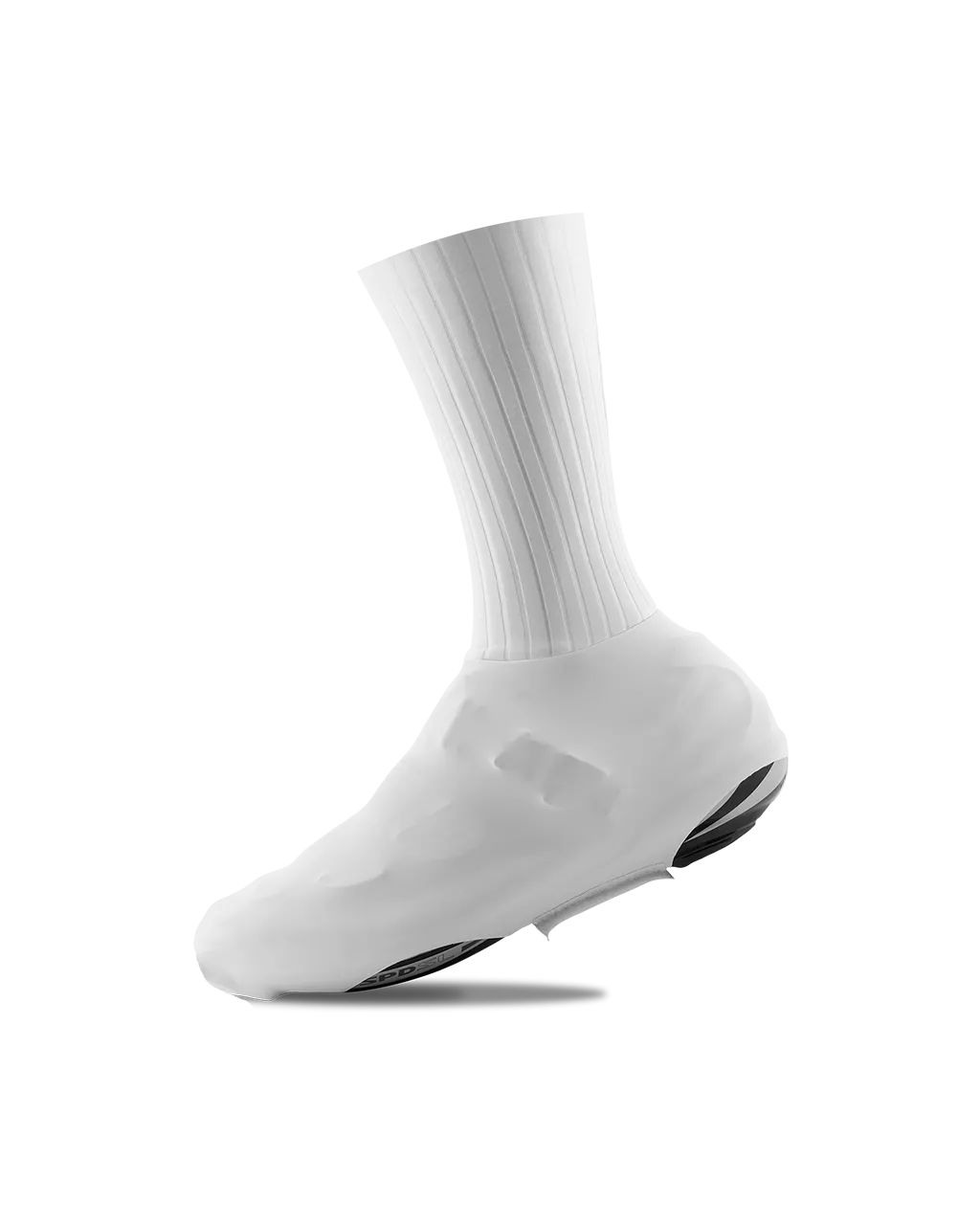 Aero Overshoes Classic  Aero Cycling Socks All white   Aero gloves White