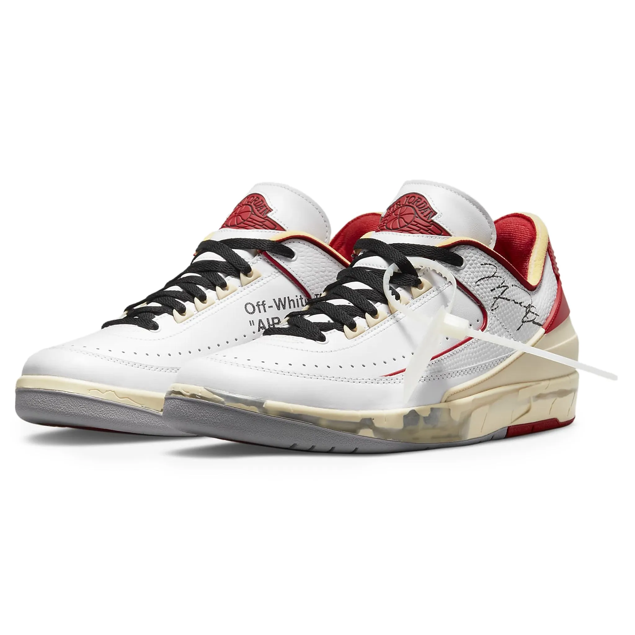 Air Jordan 2 X Off-White Retro Low White Varsity Red