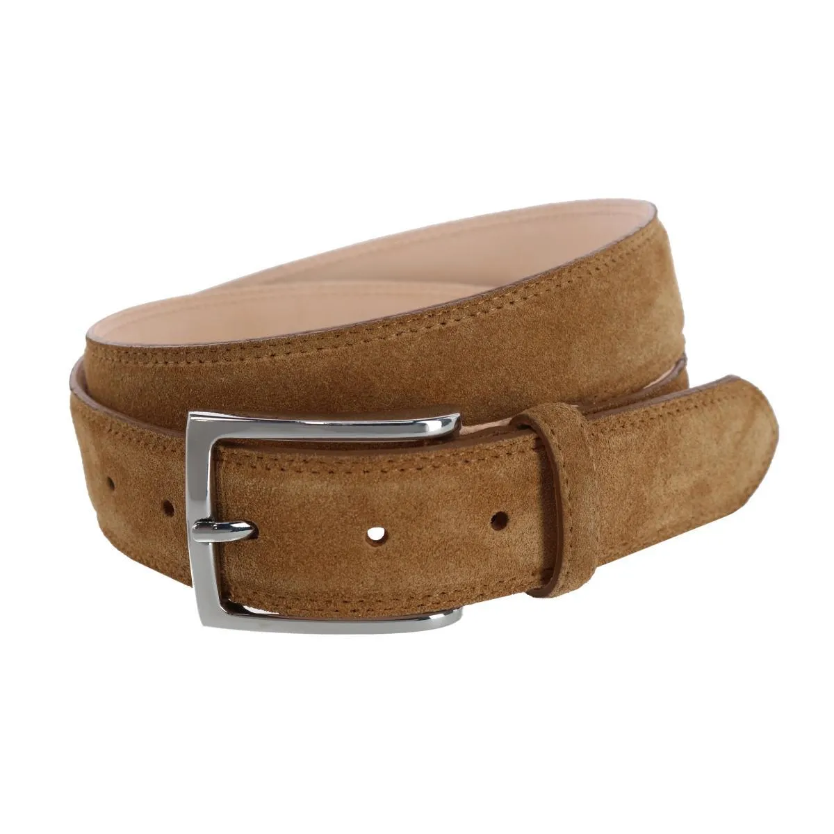 Armando Italian Suede 35mm Feathered Edge Belt