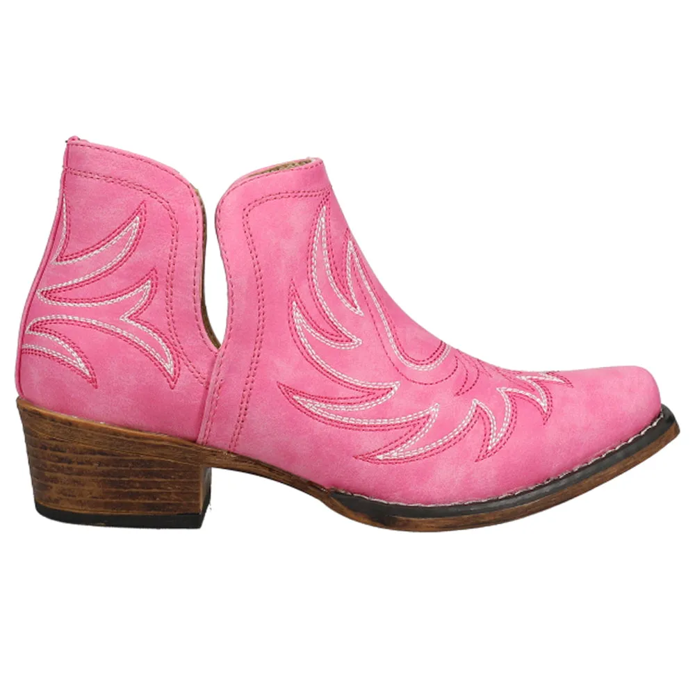 Ava Embroidered Snip Toe Cowboy Booties