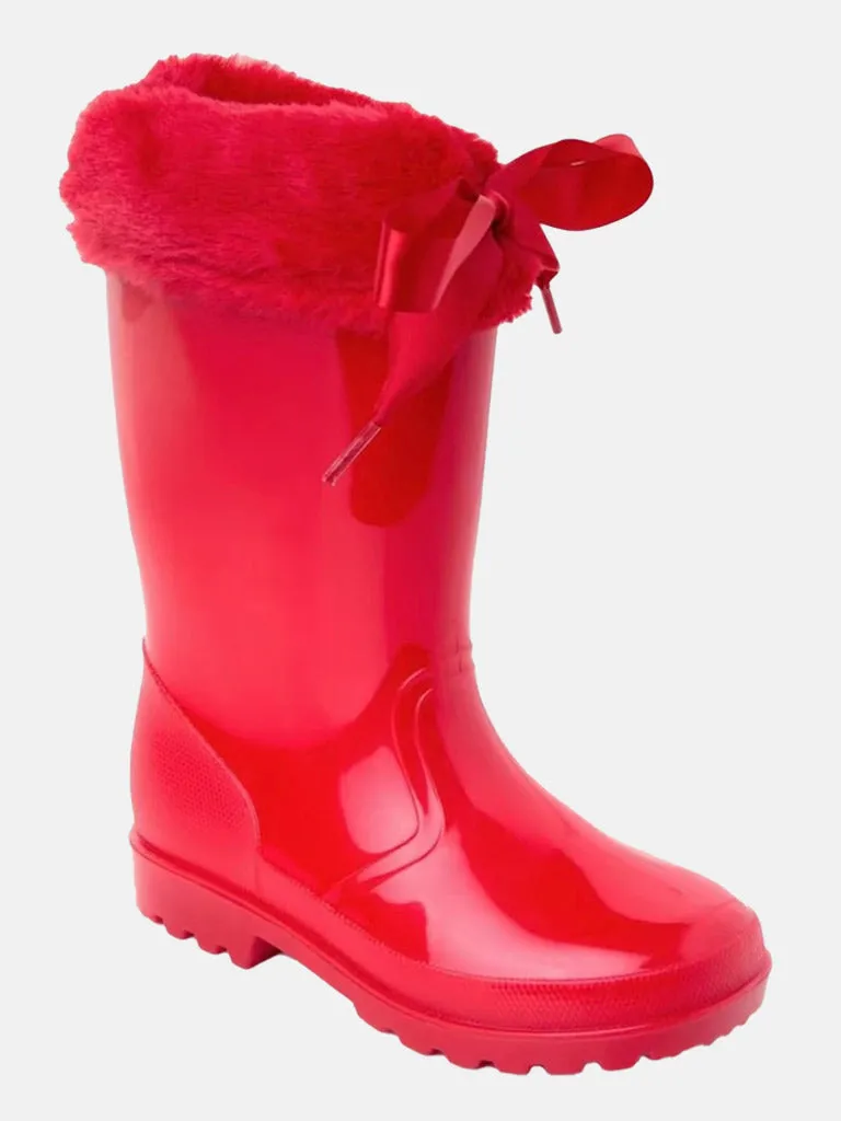 Baby Girl Wellington Boots - Red