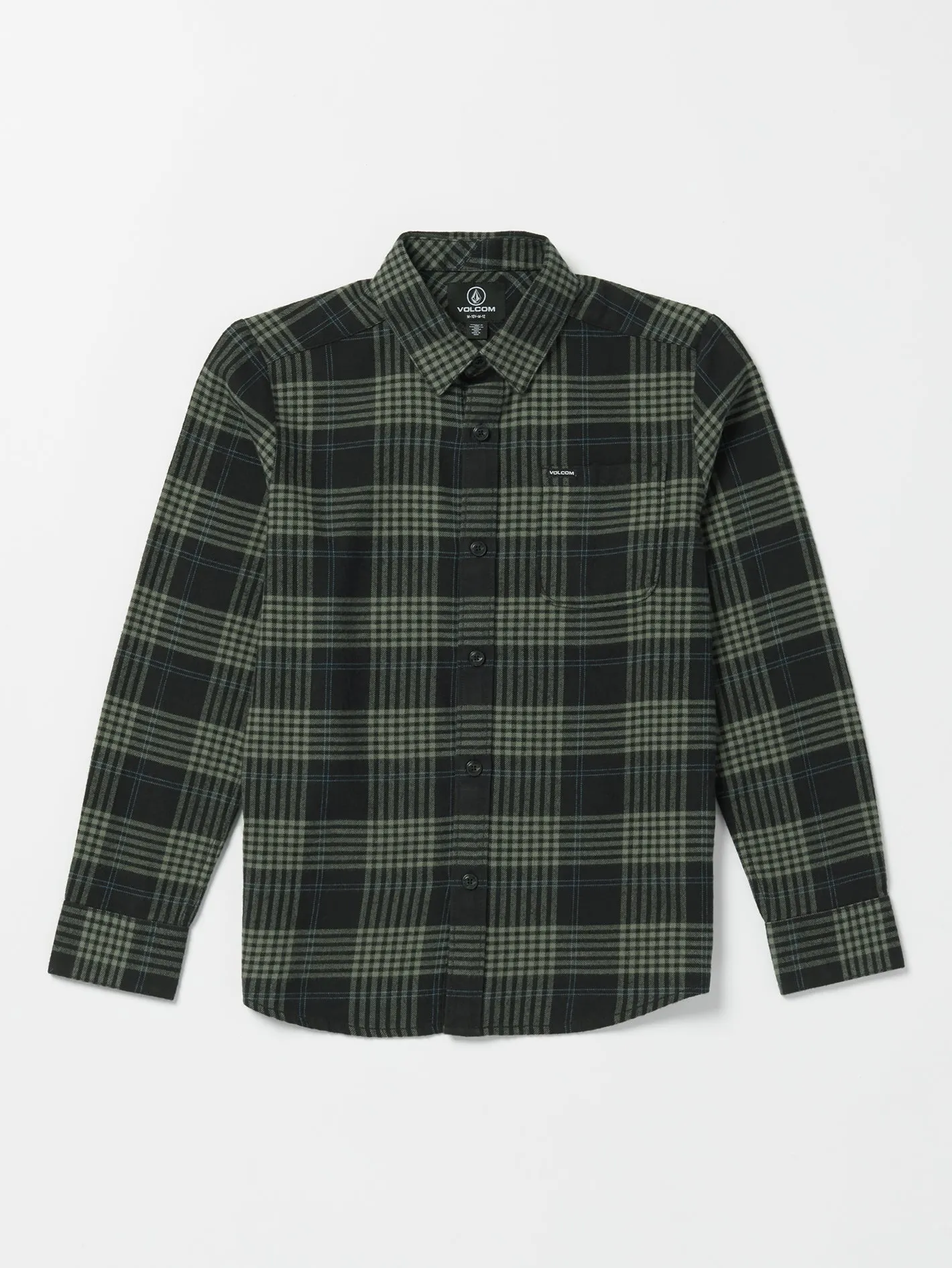 Big Boys Caden Plaid Flannel - Black