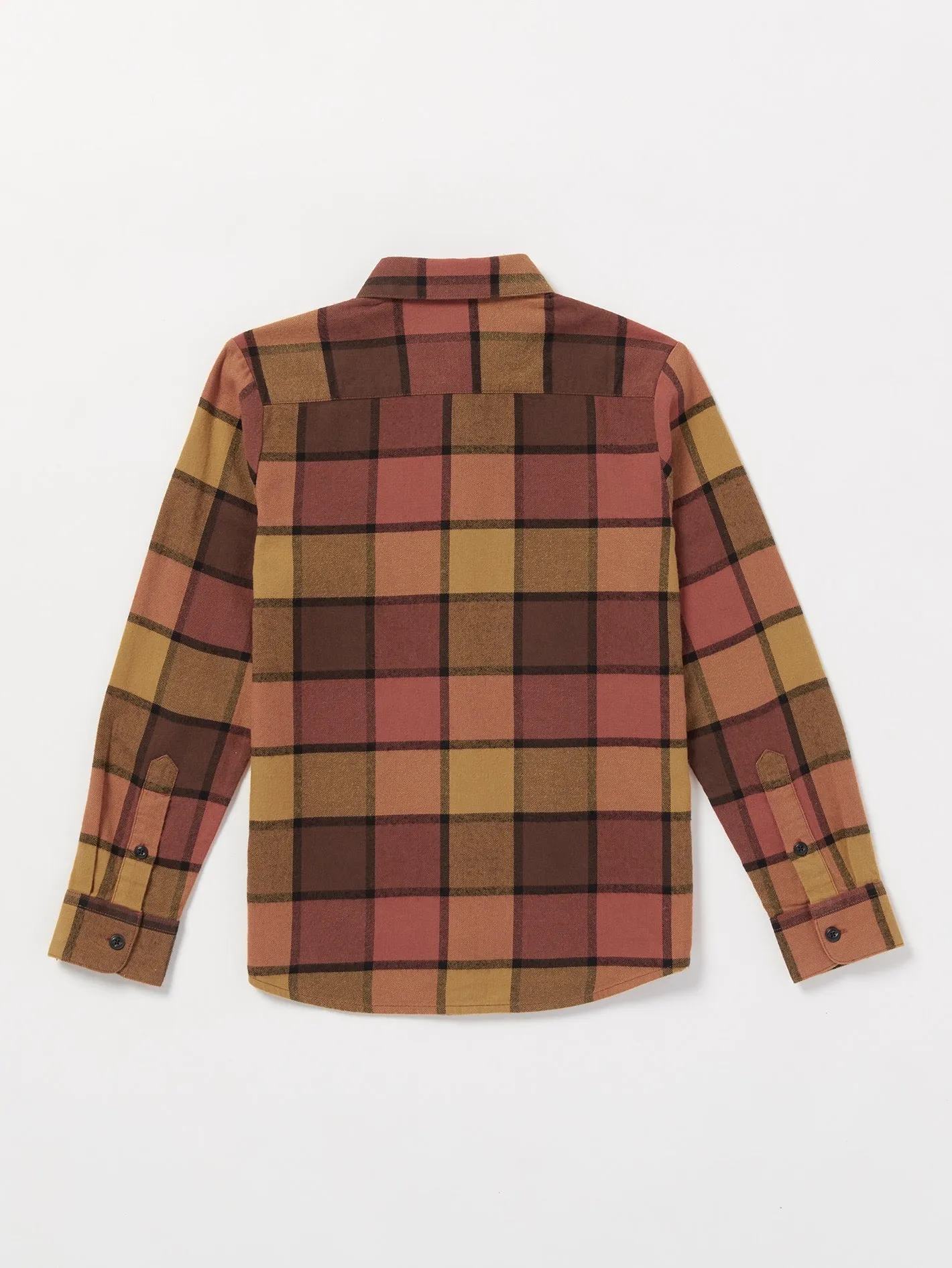 Big Boys Caden Plaid Flannel - Burro Brown