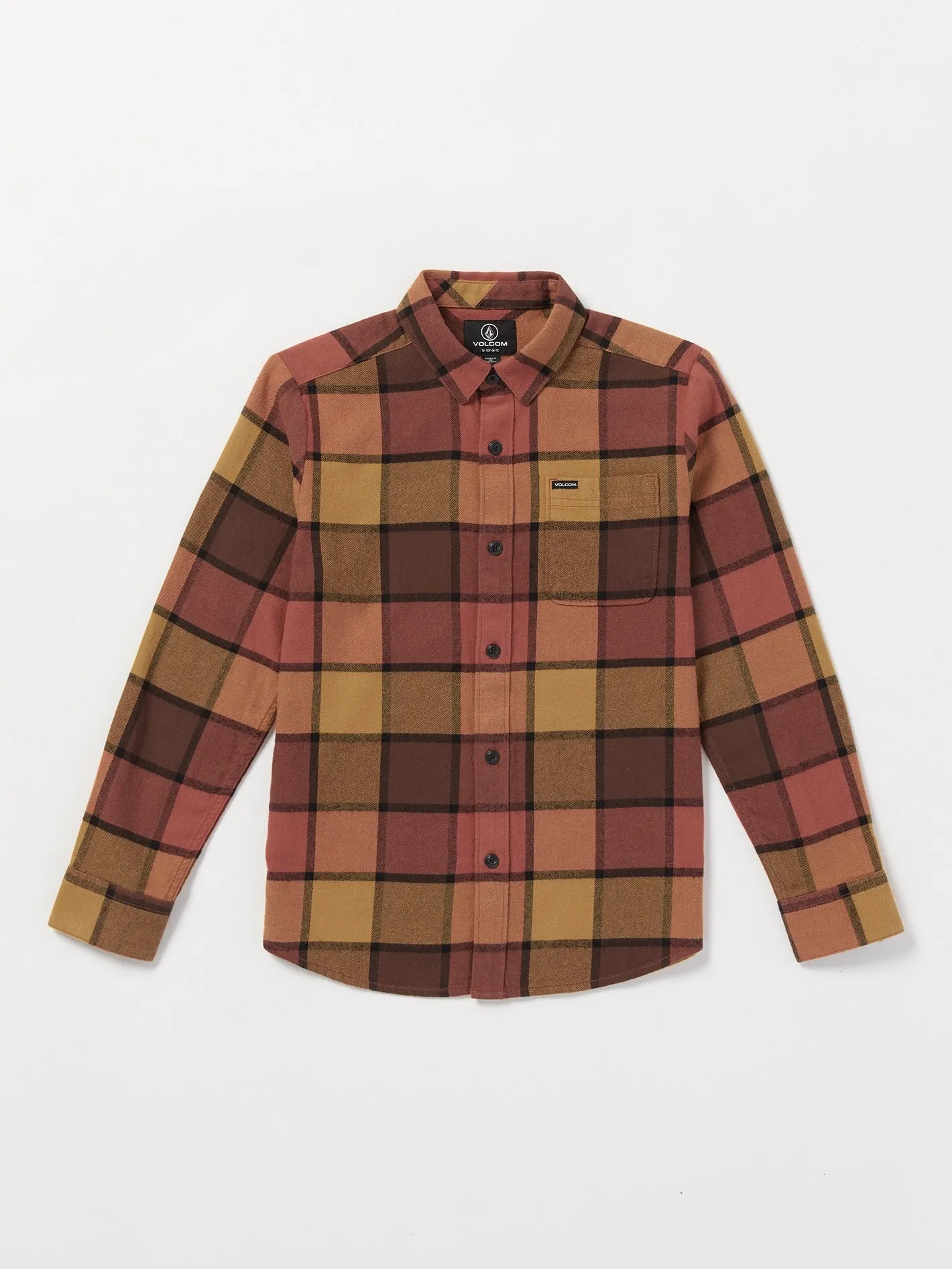 Big Boys Caden Plaid Flannel - Burro Brown