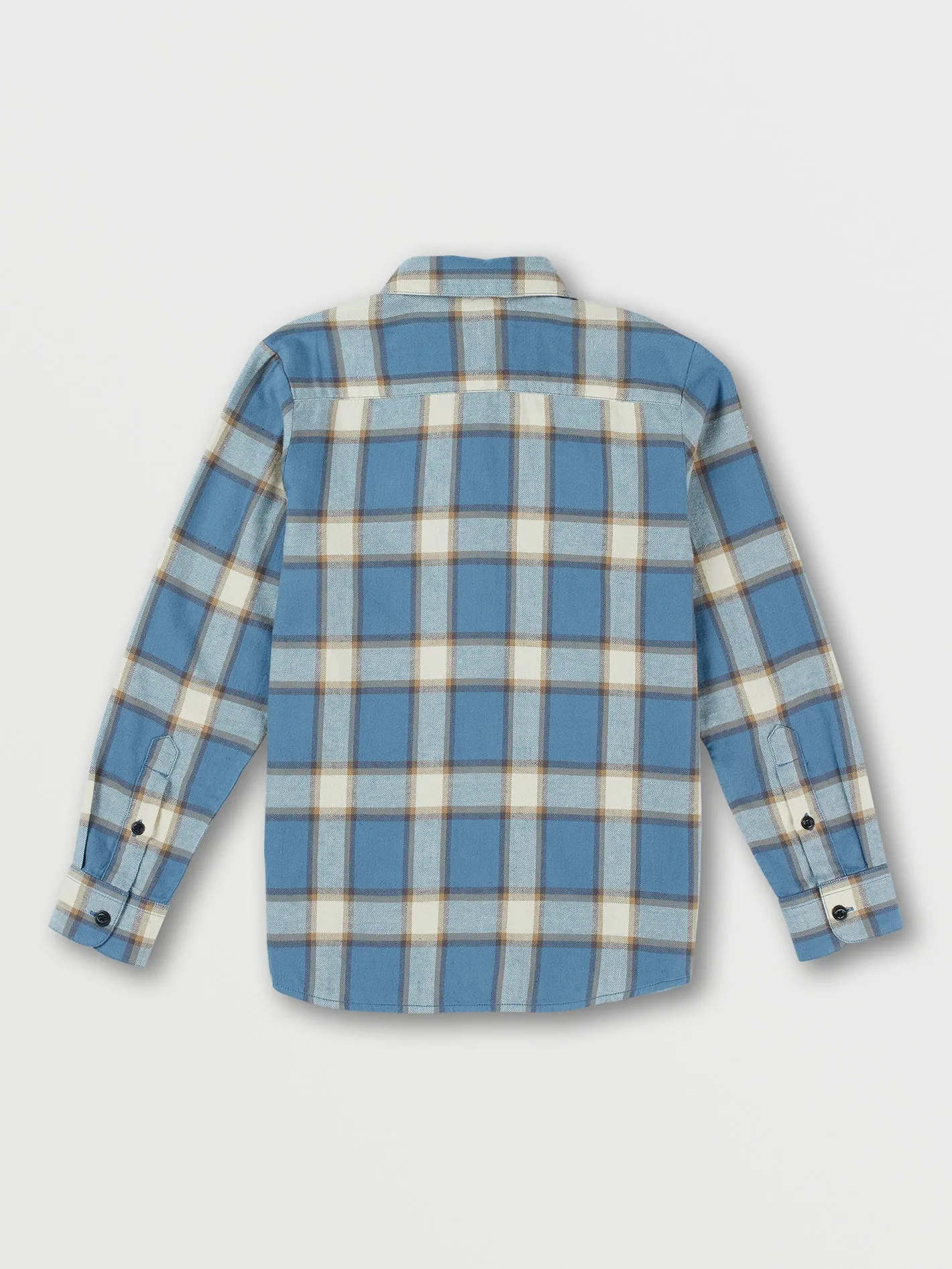 Big Boys Caden Plaid Long Sleeve Shirt - Slate Blue