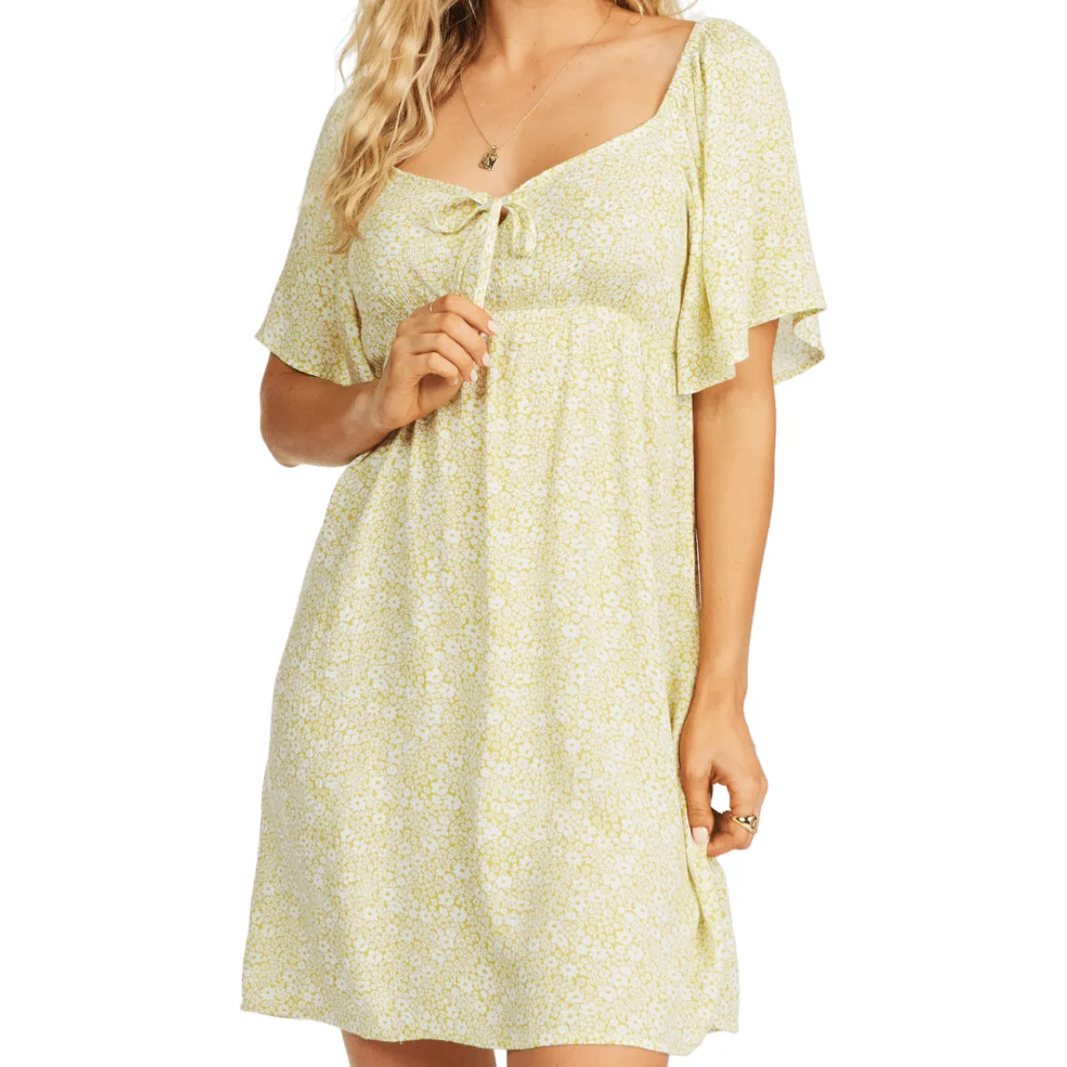 Billabong Women's Secret Garden Babydoll Mini Dress