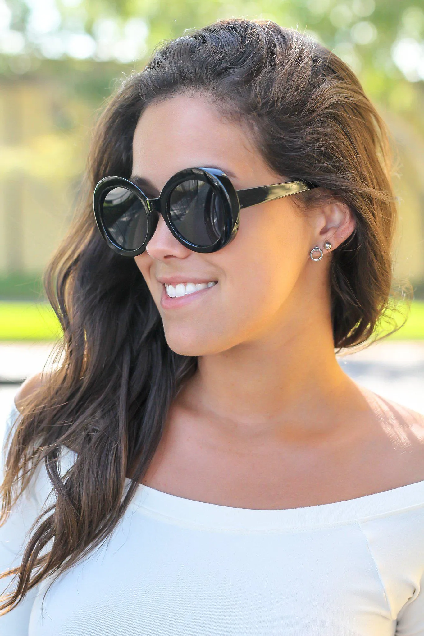 Black Round Sunglasses