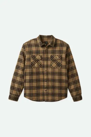 Bowery Quilted L/S Flannel - Woodsmoke/Black