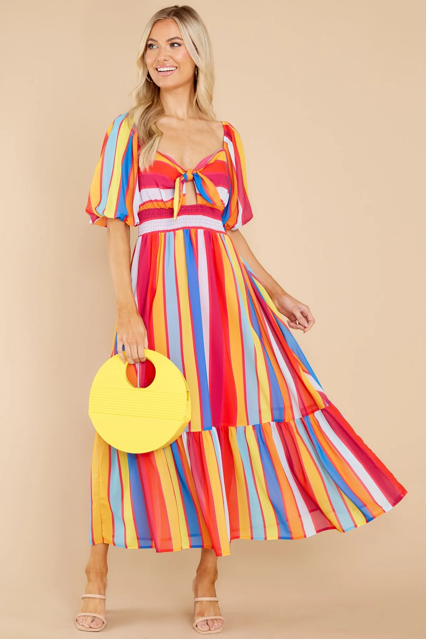 Bring Her To Life Rainbow Print Maxi Dress