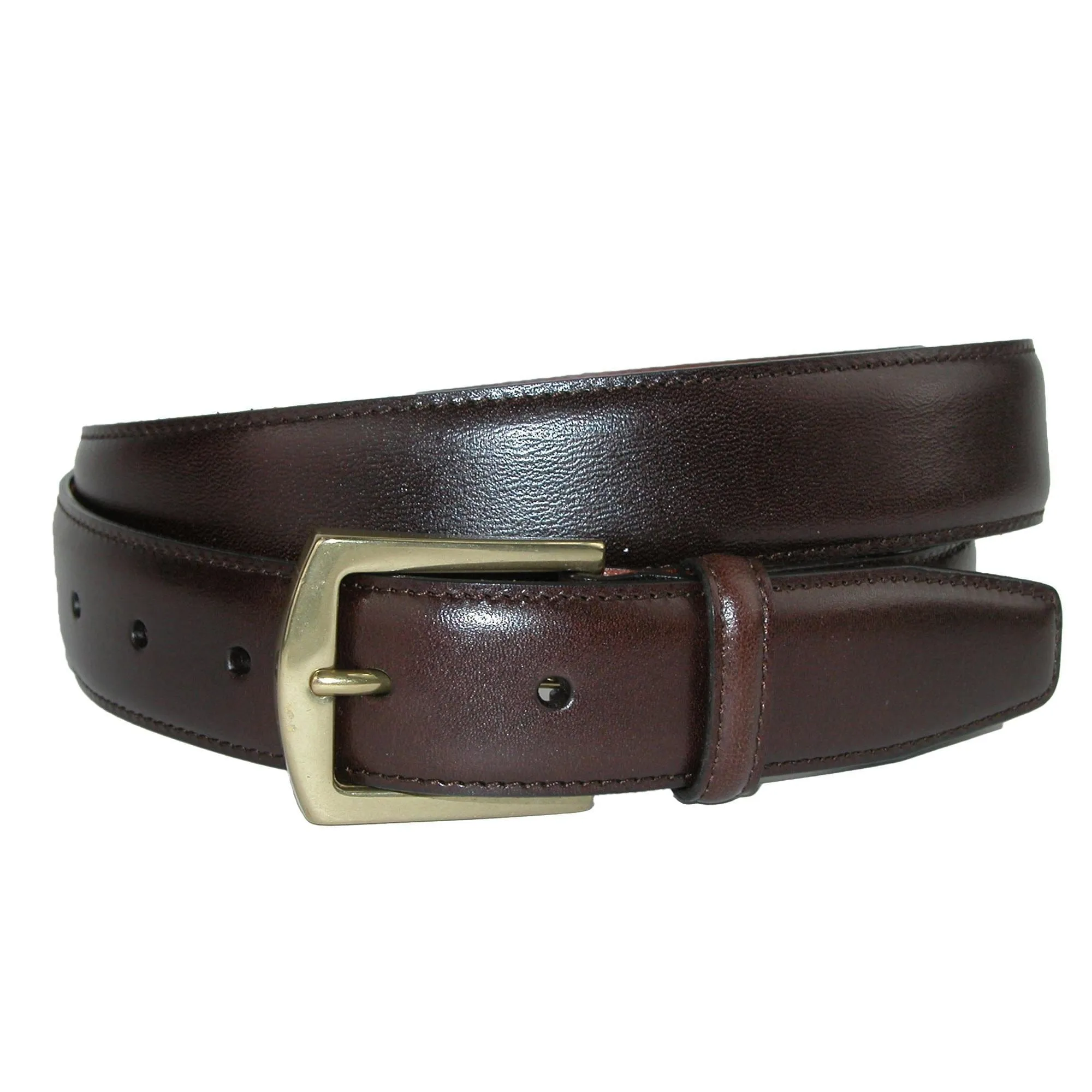 CrookhornDavis Men's Ciga Smooth 32mm Calfskin Leather Dress Belt