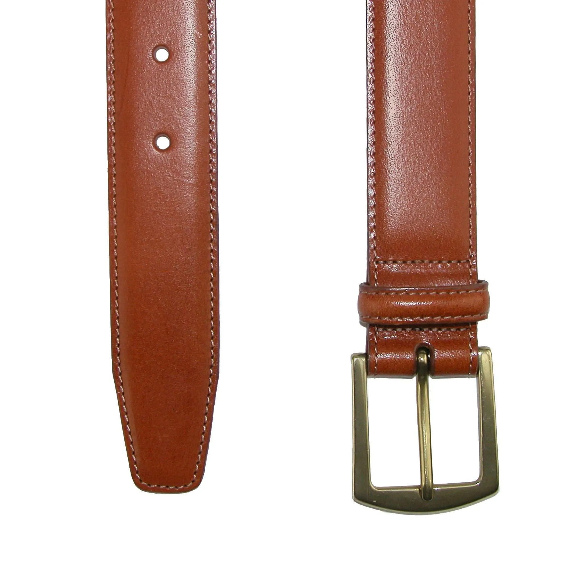 CrookhornDavis Men's Ciga Smooth 32mm Calfskin Leather Dress Belt