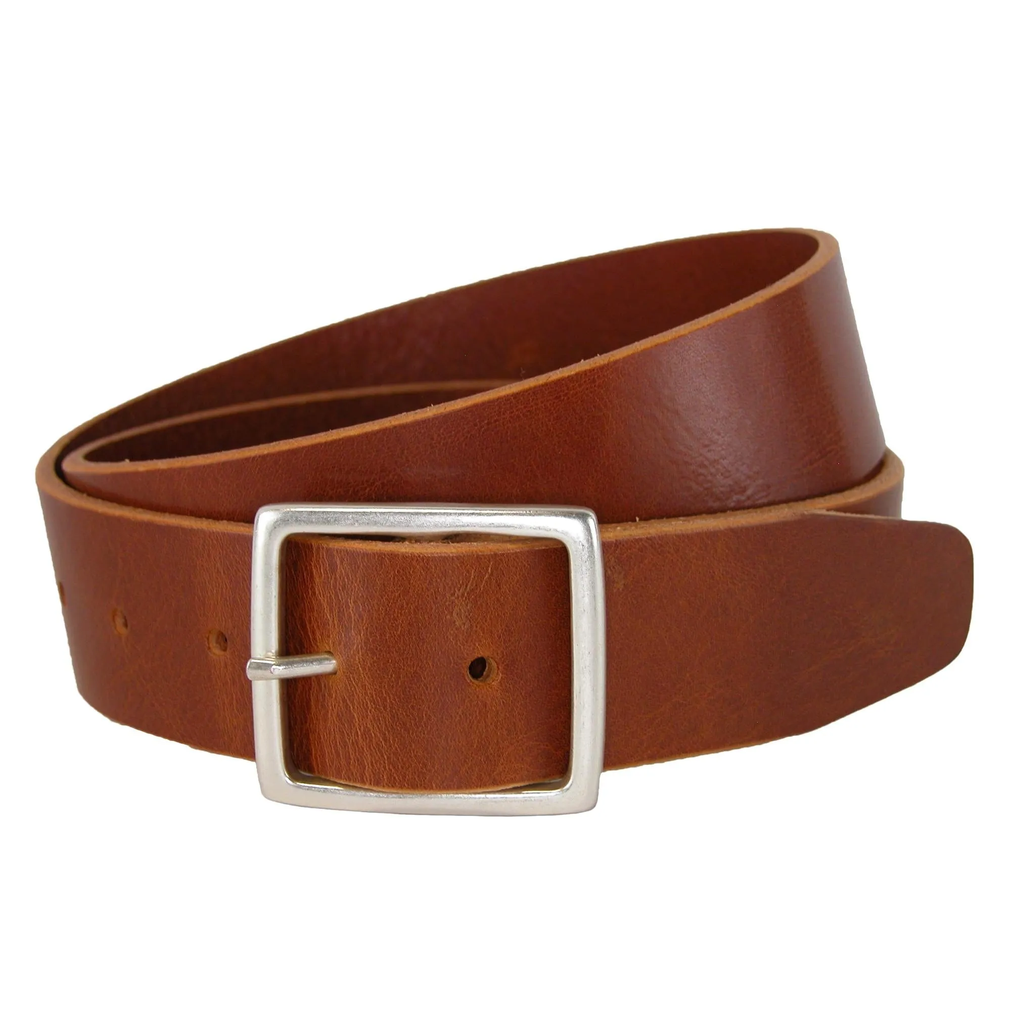 CrookhornDavis Men's Douglas NoHo Center Bar Pull Up Casual Leather Jean Belt