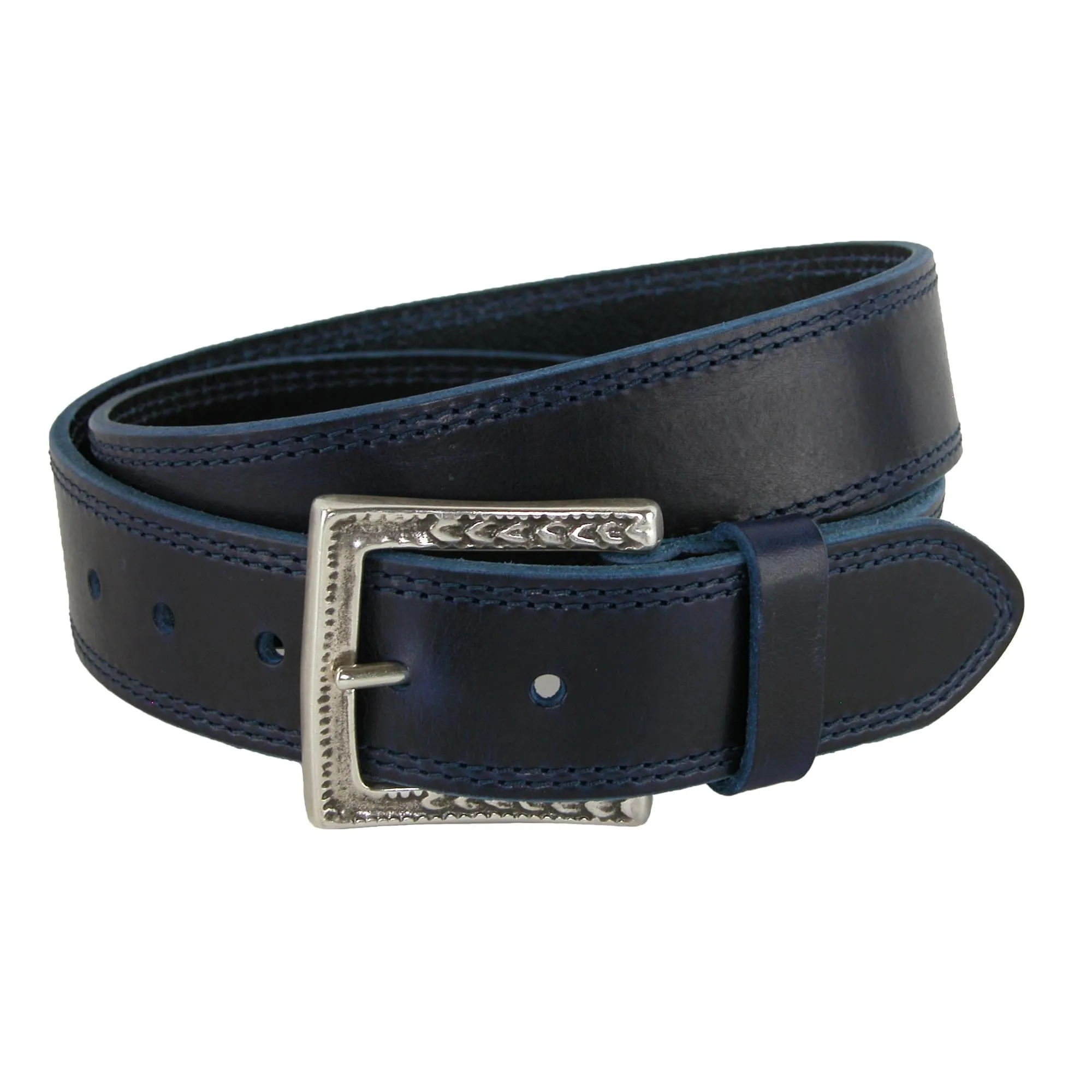 CrookhornDavis Men's Douglas SoHo Casual Pull Up Leather Jean Belt