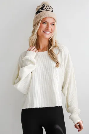 Dakota Waffle Knit Top - DU DEAL