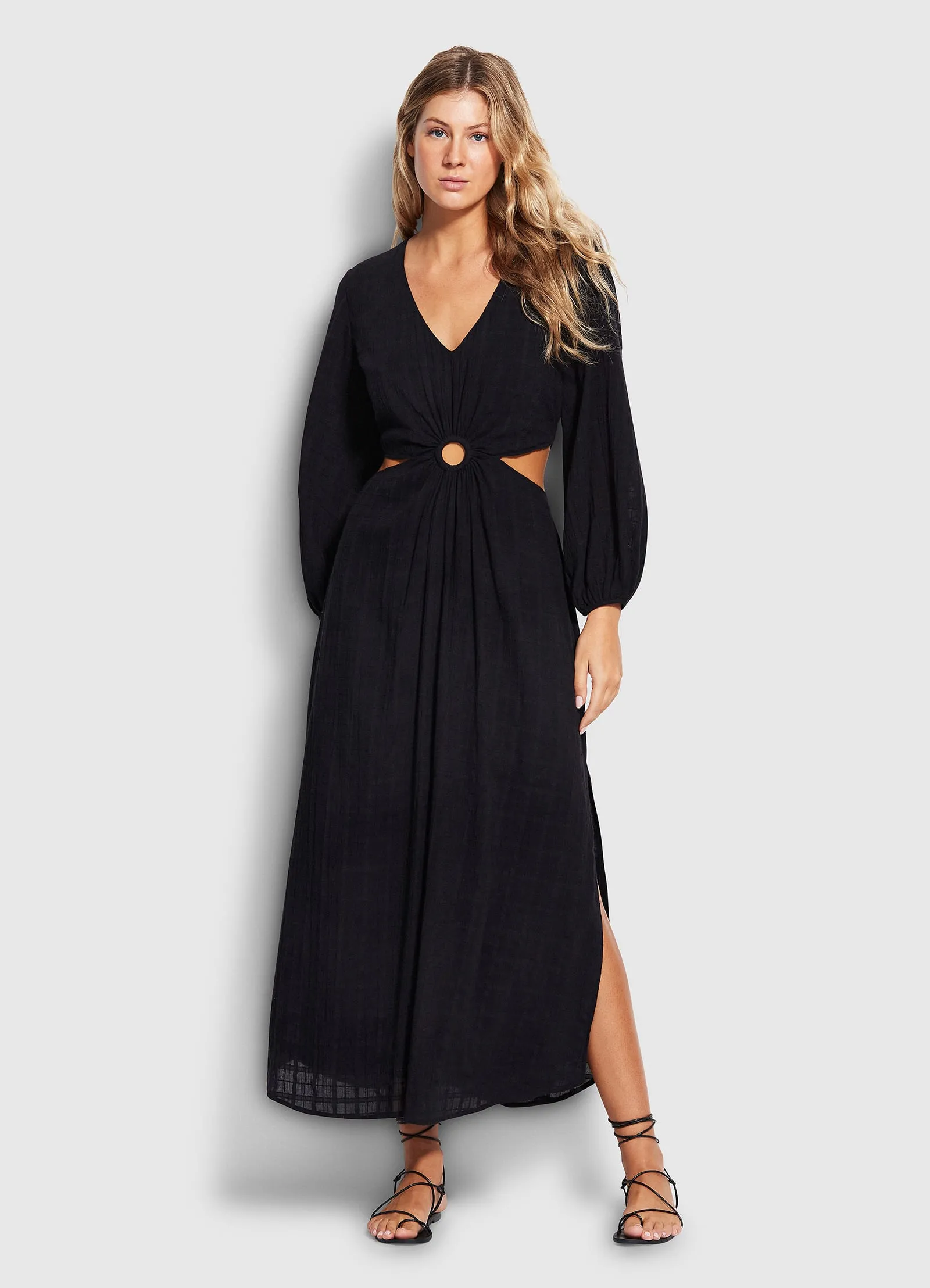 Drifter Cut Out Dress  - Black