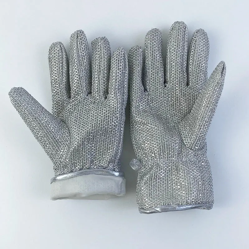 Durable Household Cleaning Silver Gloves