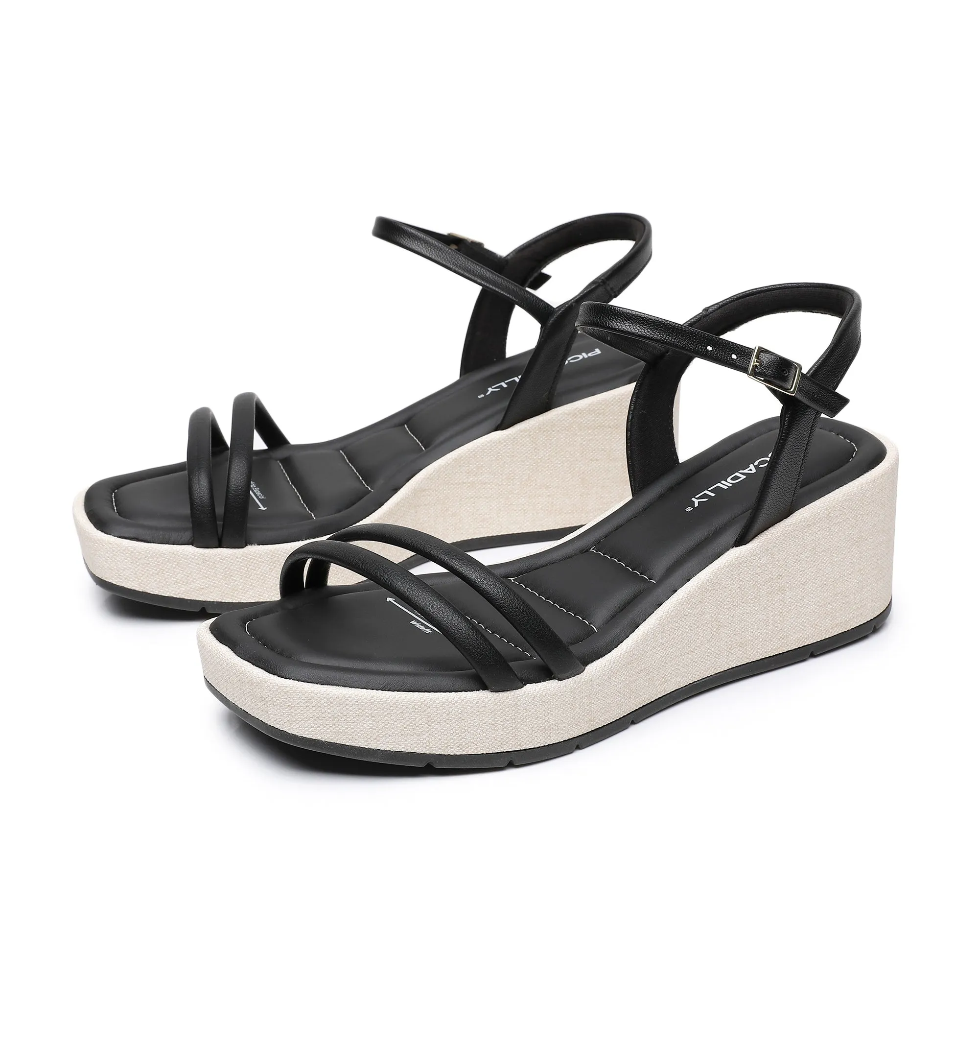 Espadrille Platform Sandal - Black (580.005)