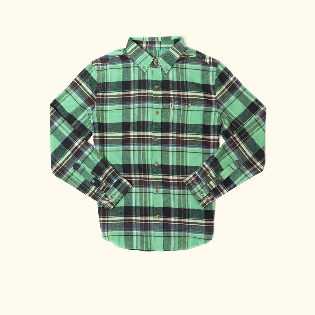 Fairbanks Flannel Shirt | Green Briar