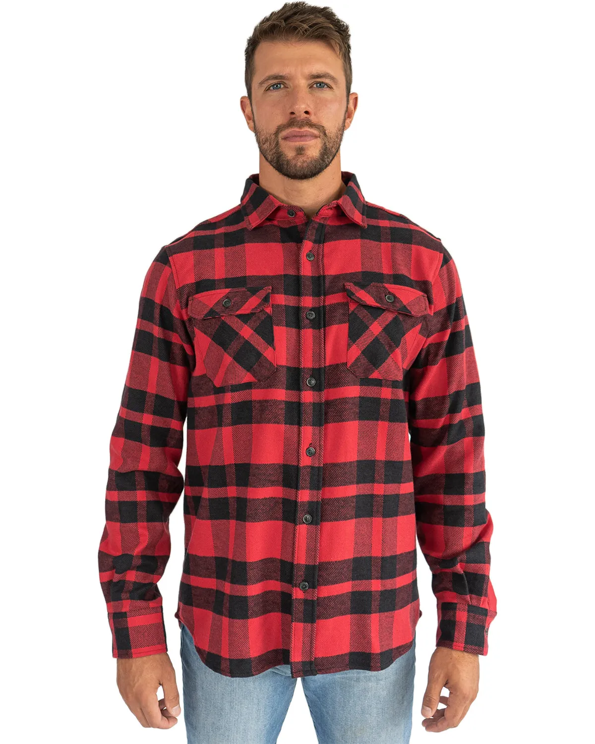 Field Grand Flannel, Red Plaid