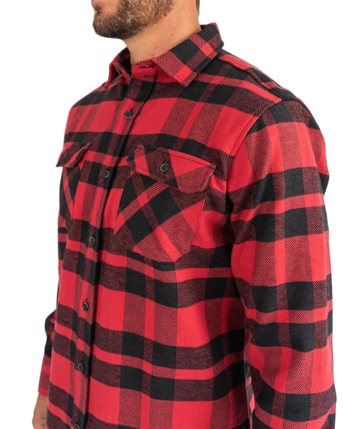 Field Grand Flannel, Red Plaid