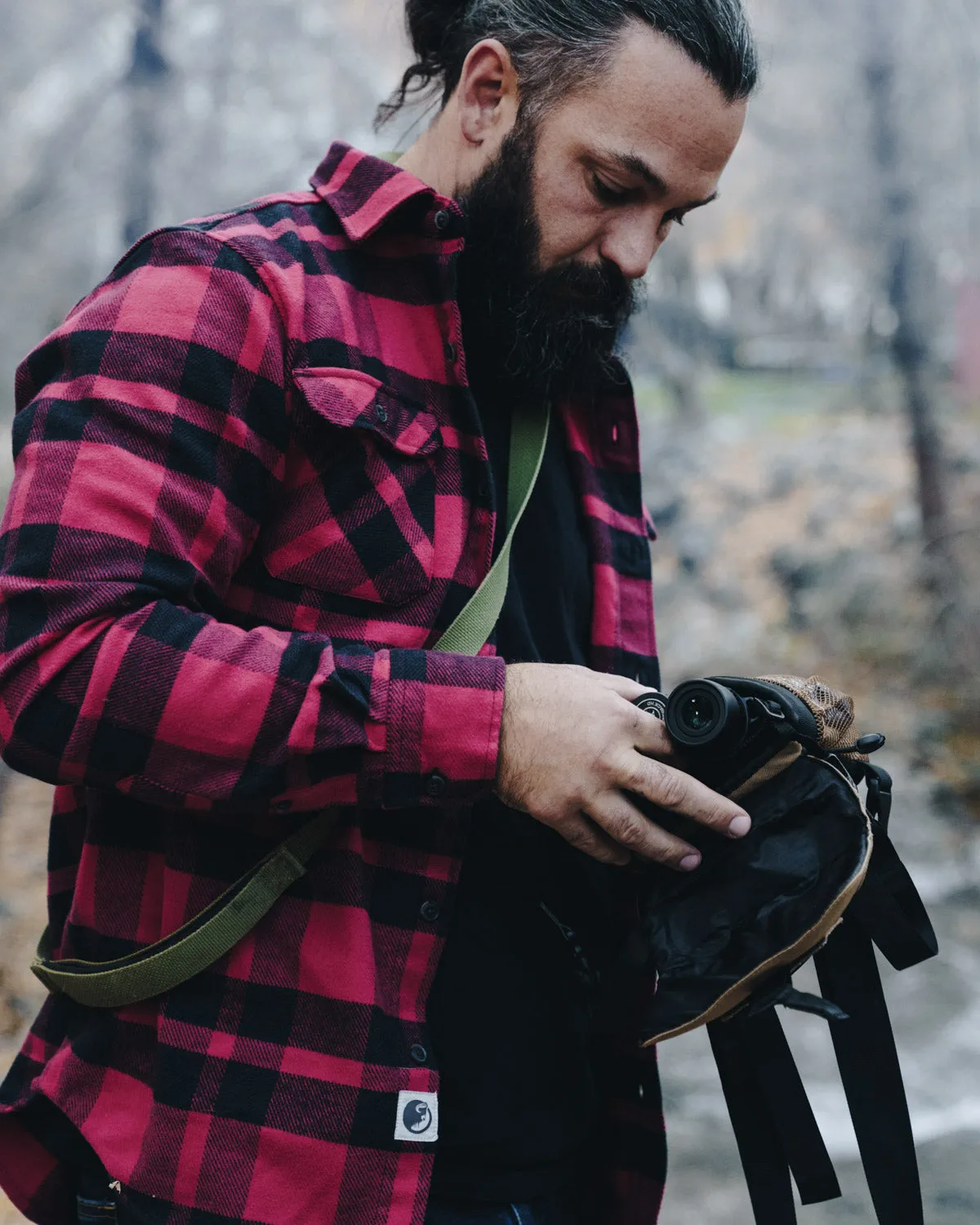 Field Grand Flannel, Red Plaid