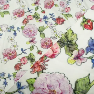 Floral Embroidered Cotton