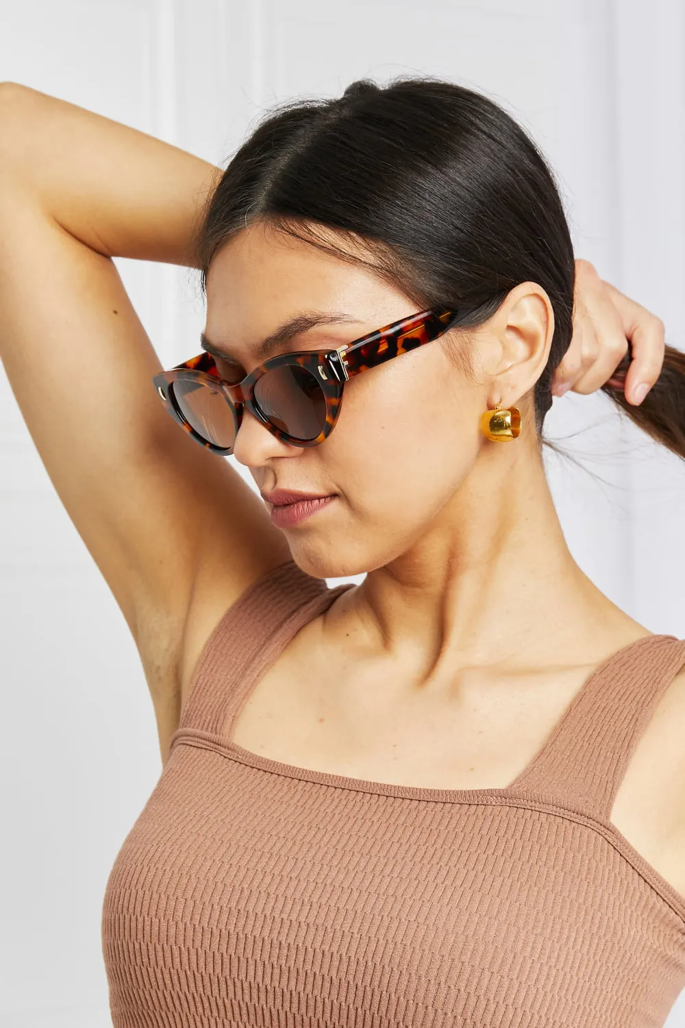 Friendship Is Better Tortoiseshell Acetate Frame Sunglasses