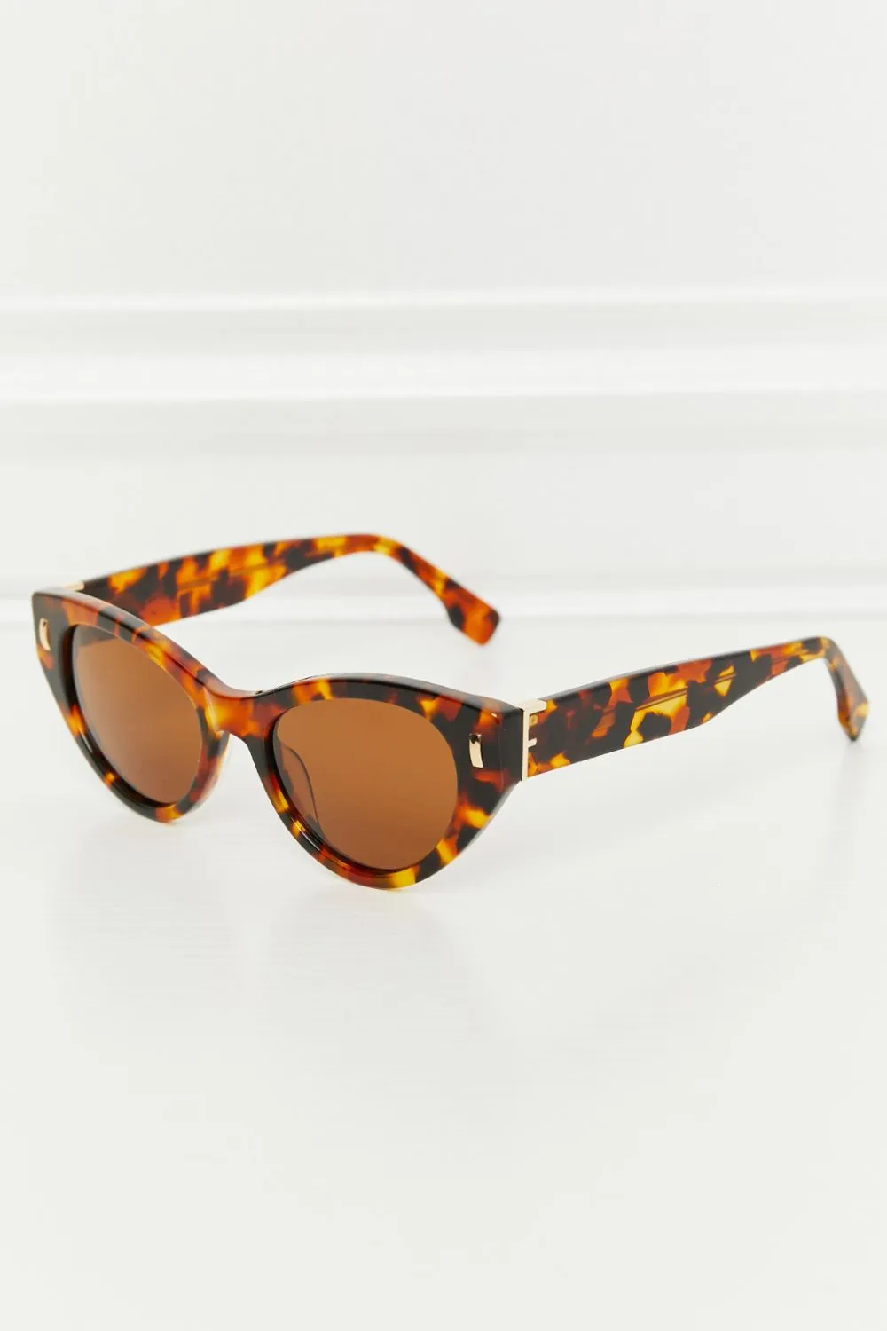 Friendship Is Better Tortoiseshell Acetate Frame Sunglasses