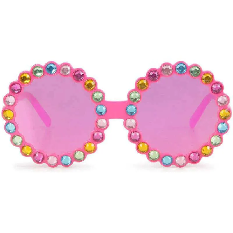 Girls Jewelled Round Sunglasses