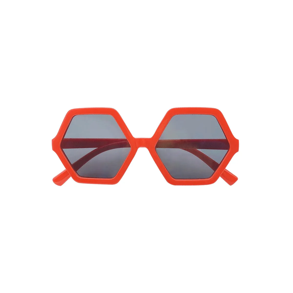 Hexagon Sunglass, Red