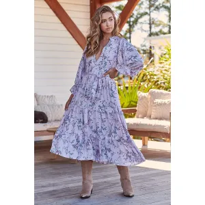 JAASE Mandy Print Briana Midi Dress