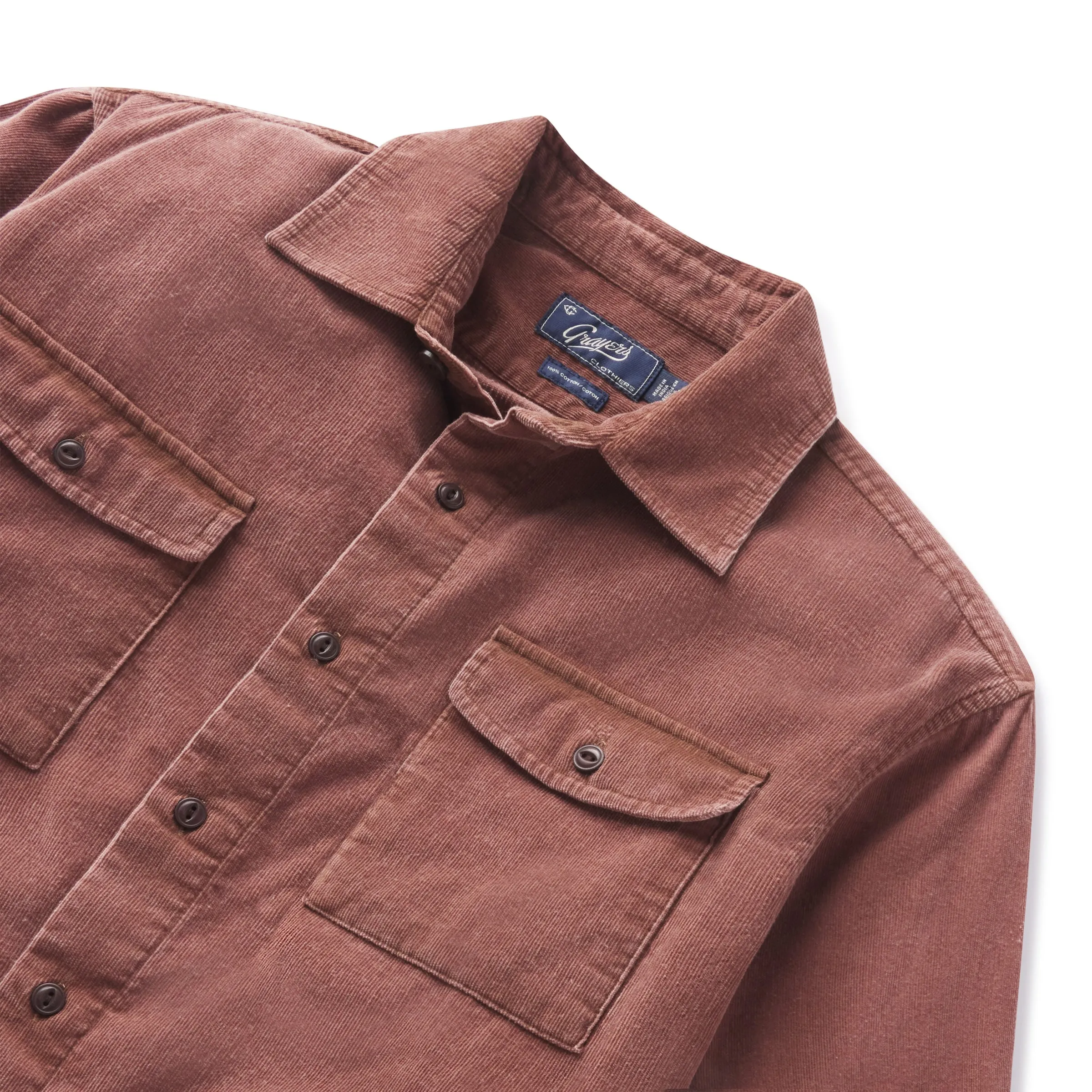 Jeremiah Vintage Garment Dyed Shirt - Root Beer