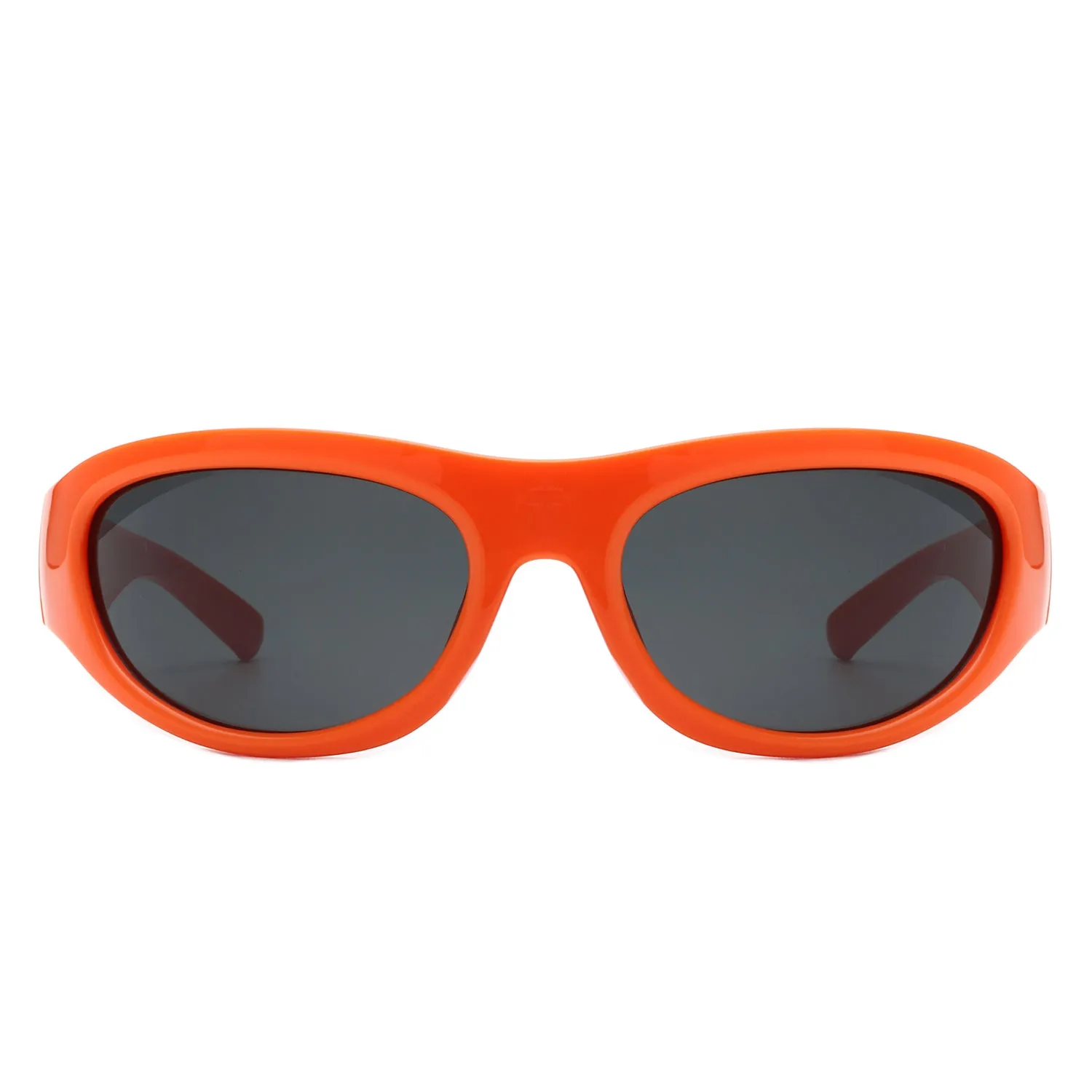 Kaelos - Rectangle Wrap Around Oval Sports Sunglasses