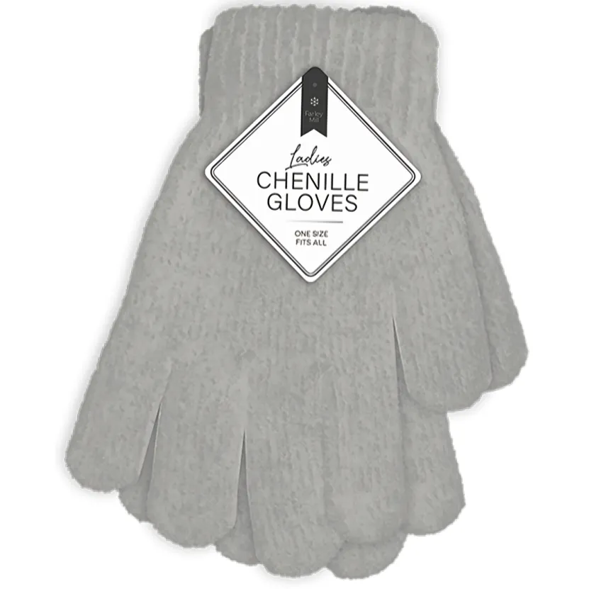 Ladies Chenille Gloves (Colour Options)