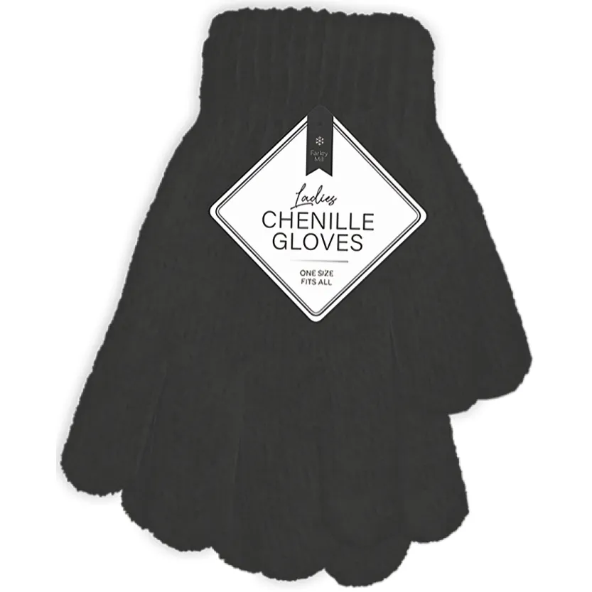 Ladies Chenille Gloves (Colour Options)