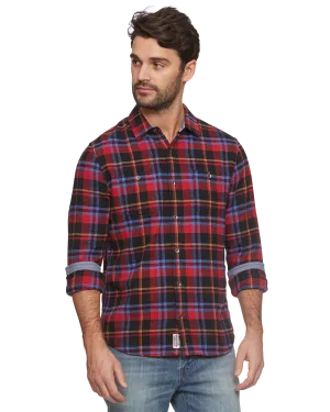 LADSON HERRINGBONE STRETCH FLANNEL SHIRT