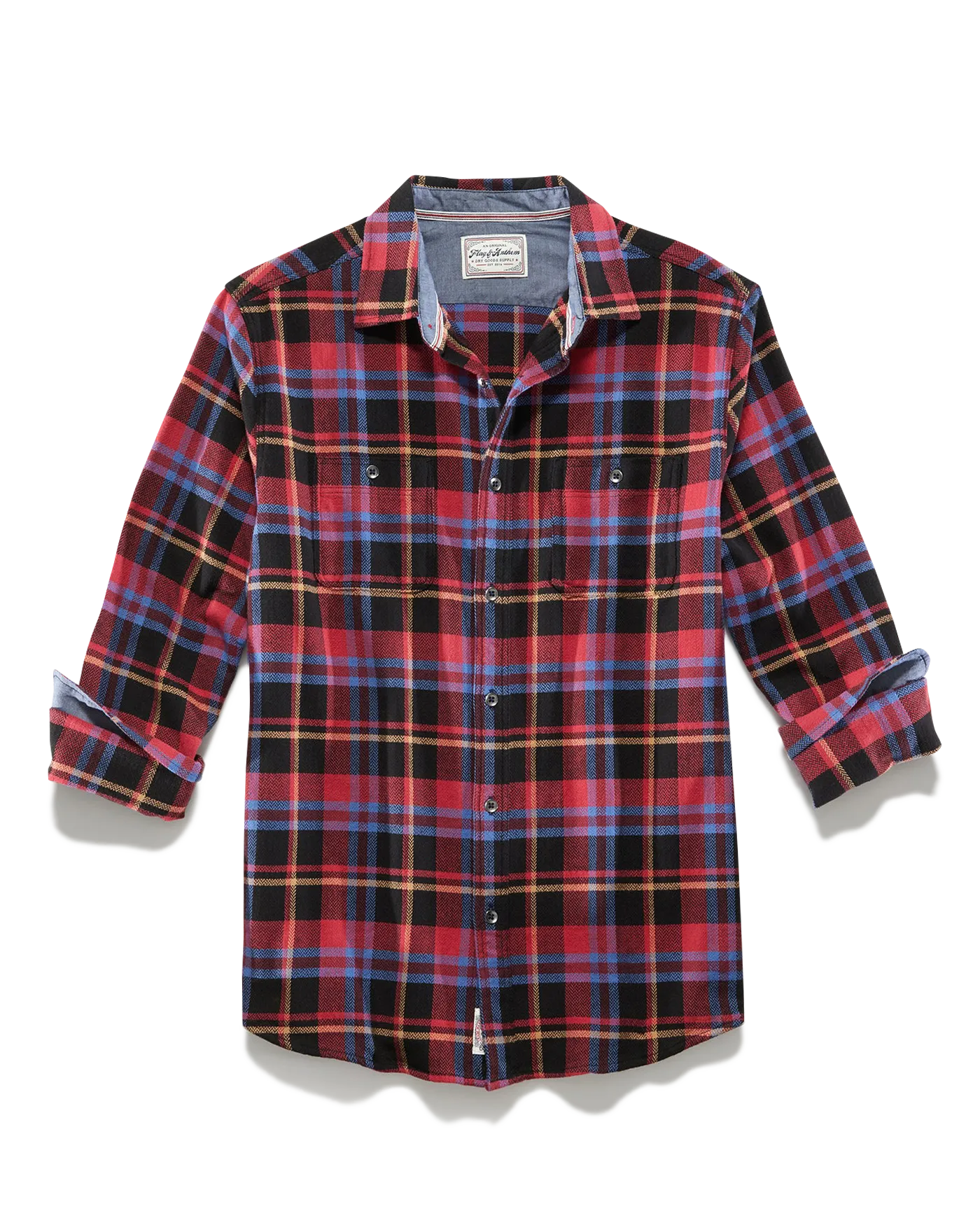 LADSON HERRINGBONE STRETCH FLANNEL SHIRT