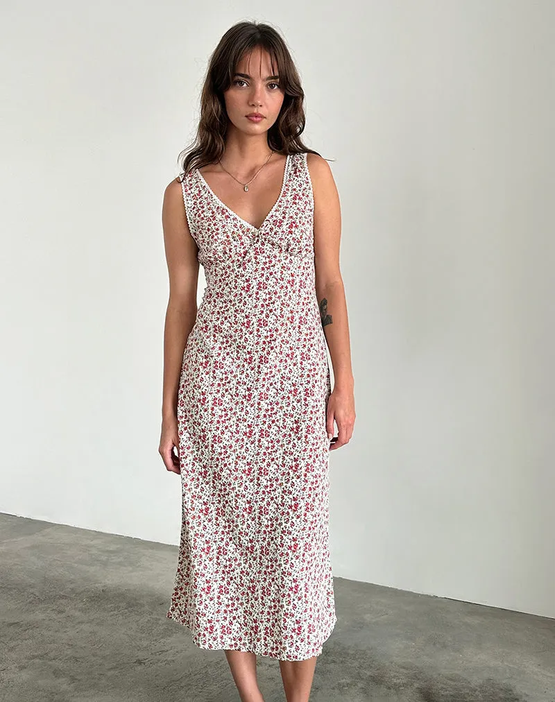 Lavisha Midi Dress in Pretty Ditsy