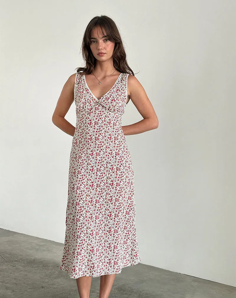 Lavisha Midi Dress in Pretty Ditsy