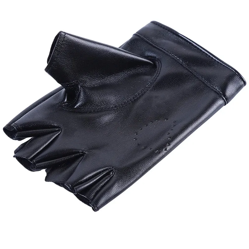 Leather Gloves Guantes Mujer For Women Girls Red Balck White Loving Heart Gloves For Women