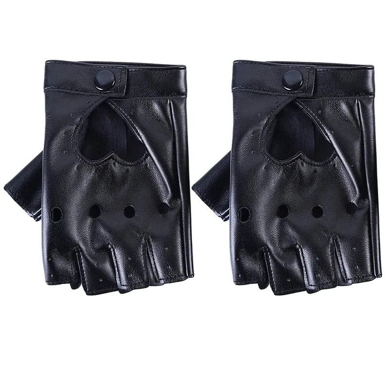 Leather Gloves Guantes Mujer For Women Girls Red Balck White Loving Heart Gloves For Women