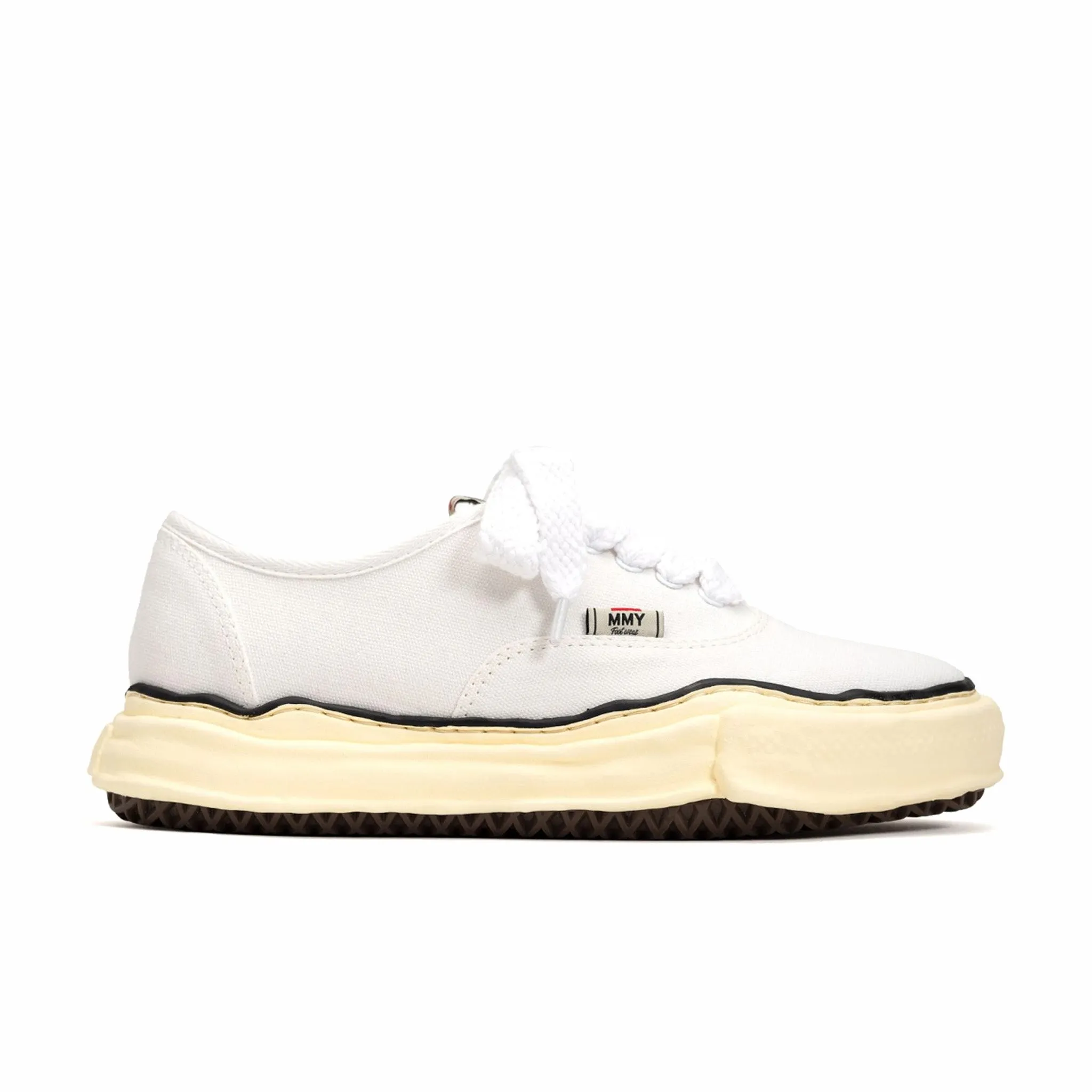 Maison MIHARA YASUHIRO "BAKER" Vintage-Like OG Sole Canvas Low-top Sneaker (White)