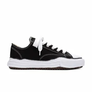 Maison MIHARA YASUHIRO "Peterson" OG Sole Canvas Low-Top Sneaker (Black)