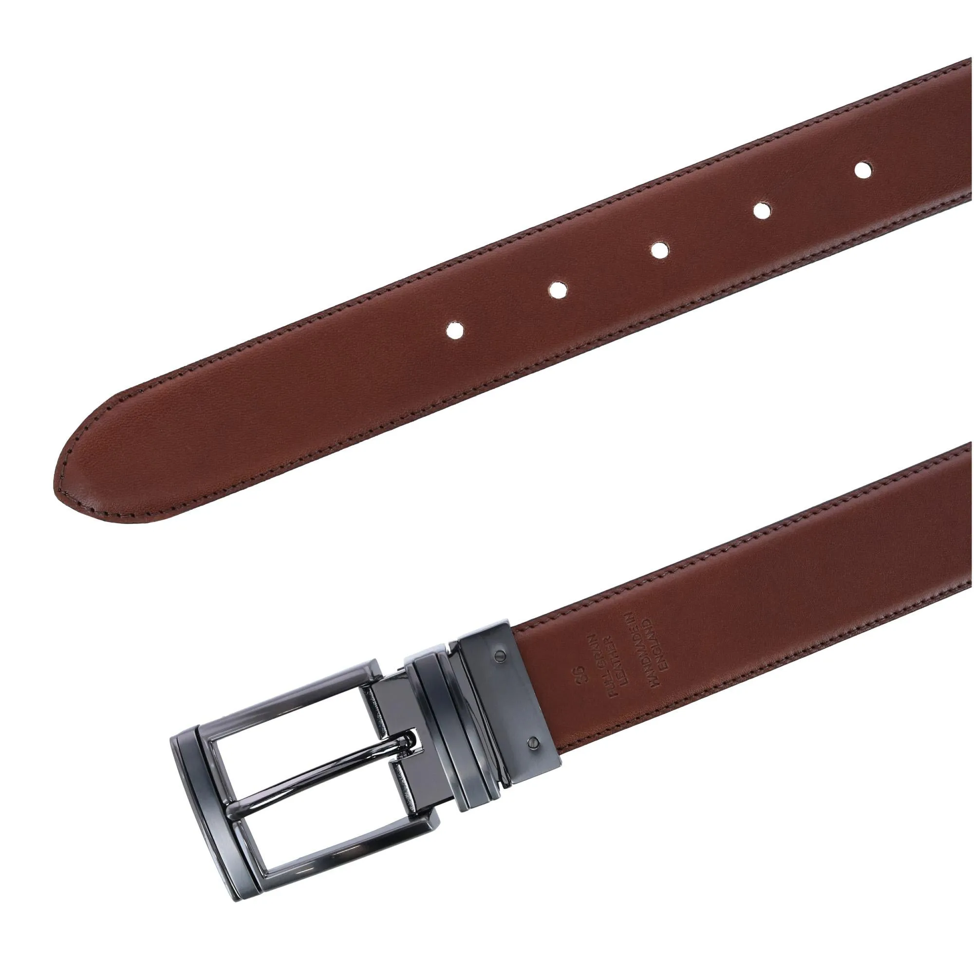 Maverick 32mm Reversible Leather Dress Belt