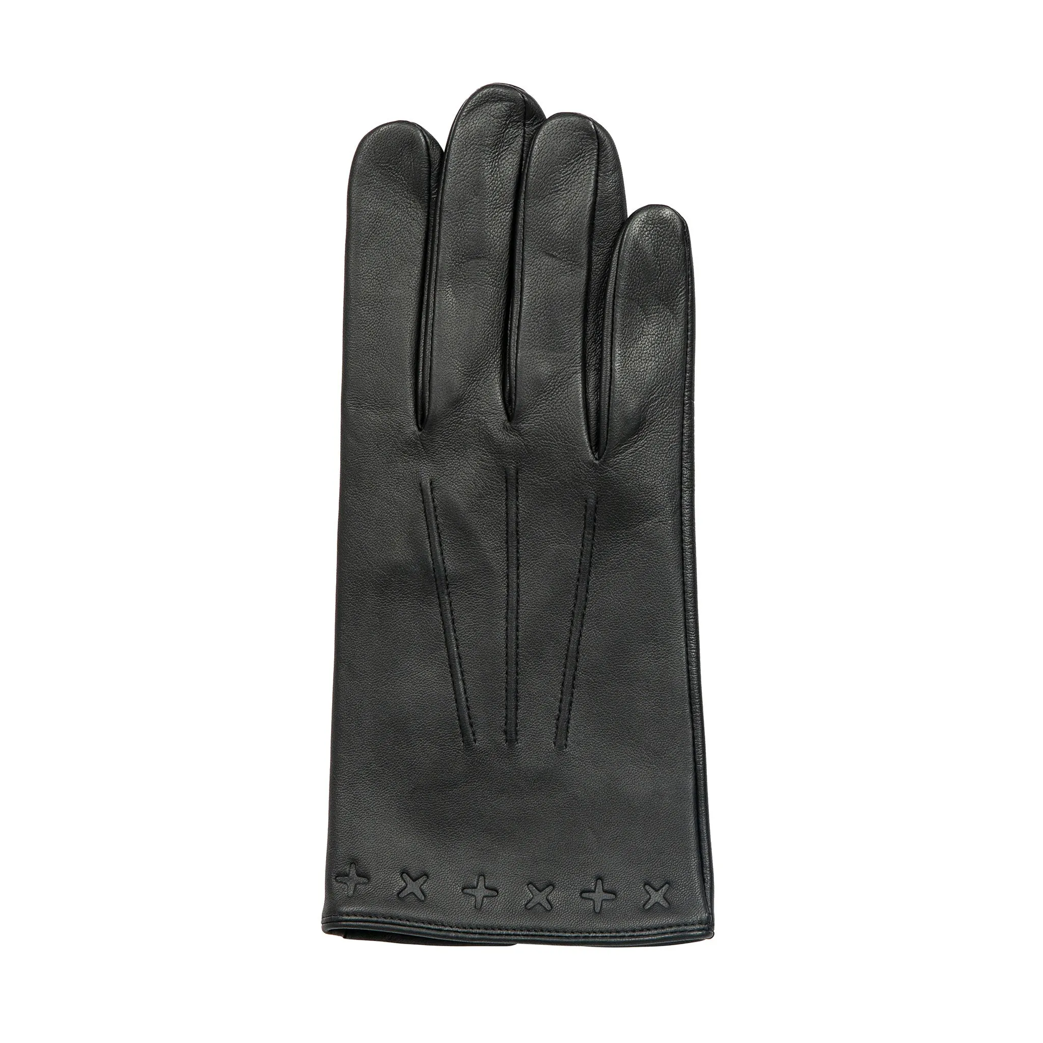 Men's The Suited Racer Touchscreen Three-Point Leather Gloves