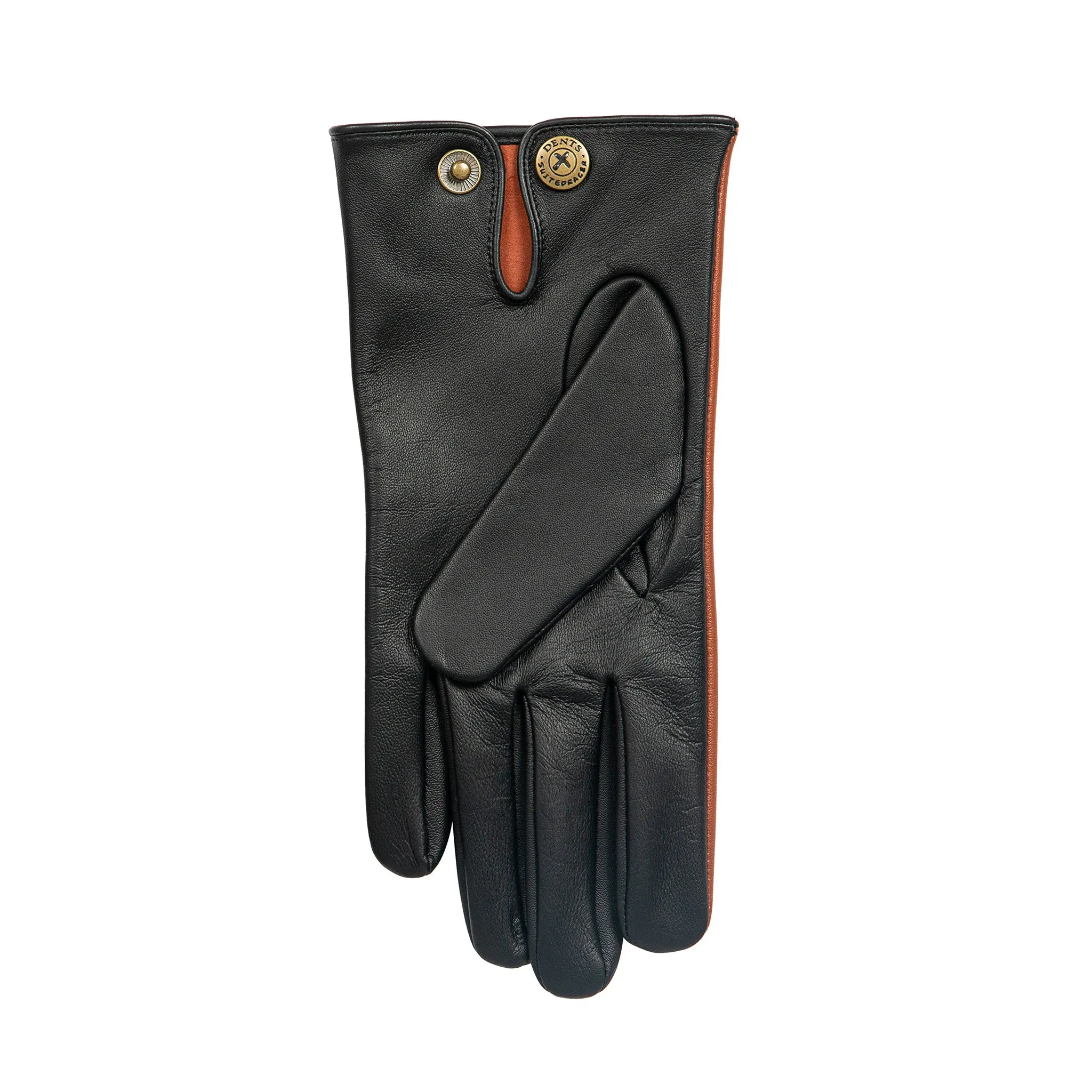 Men's The Suited Racer Touchscreen Three-Point Leather Gloves