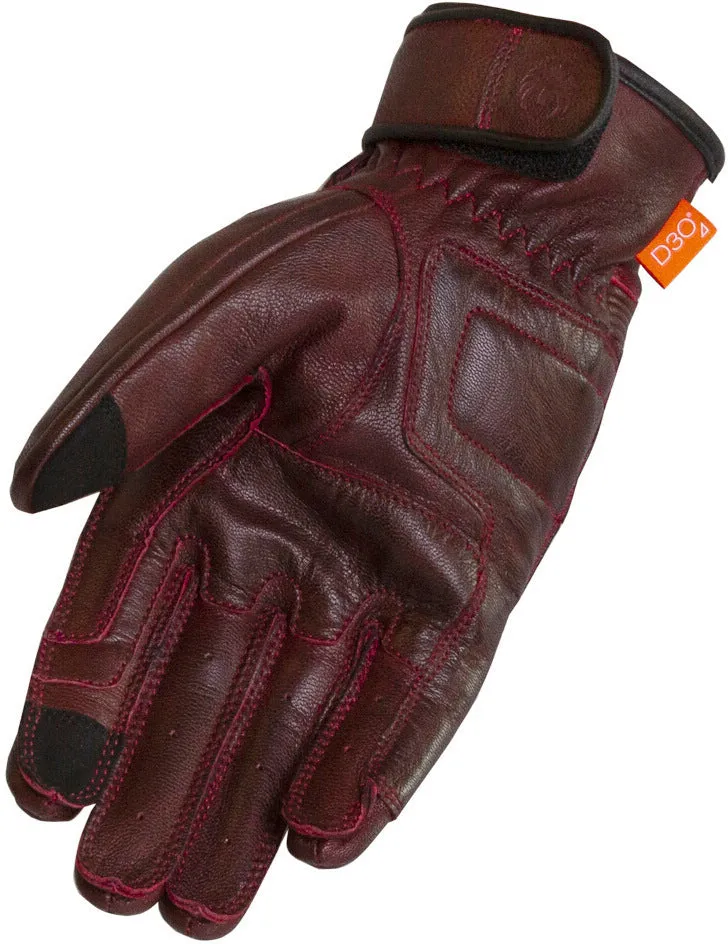 Motorcycle gloves Glory D3O Heritage Merlin, red