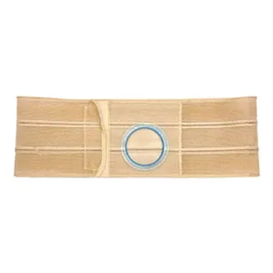 Nu-Hope Support Belt, Original Flat Panel, 2-5/8" Center Stoma, 5" Wide, 2XL (47" to 52" Waist), Beige